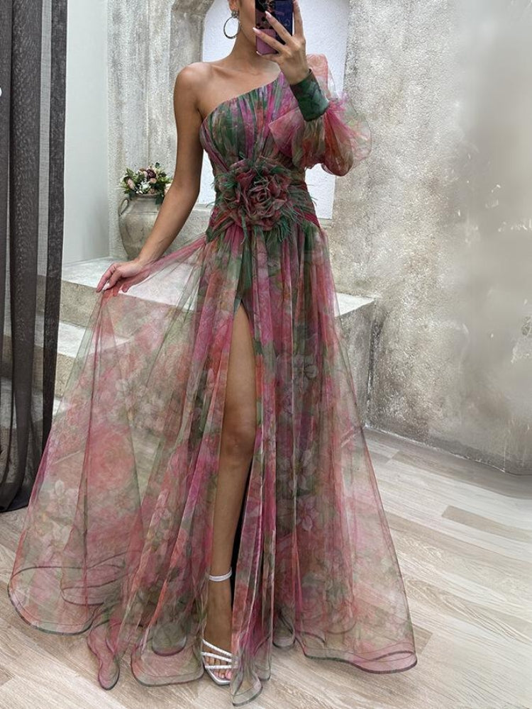 Avenelle | Robe Époustouflante Asymétrique Pour Femmes | Maxi