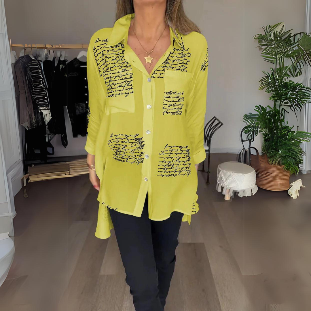Clothilde | Chemise Femme Longue | Texte