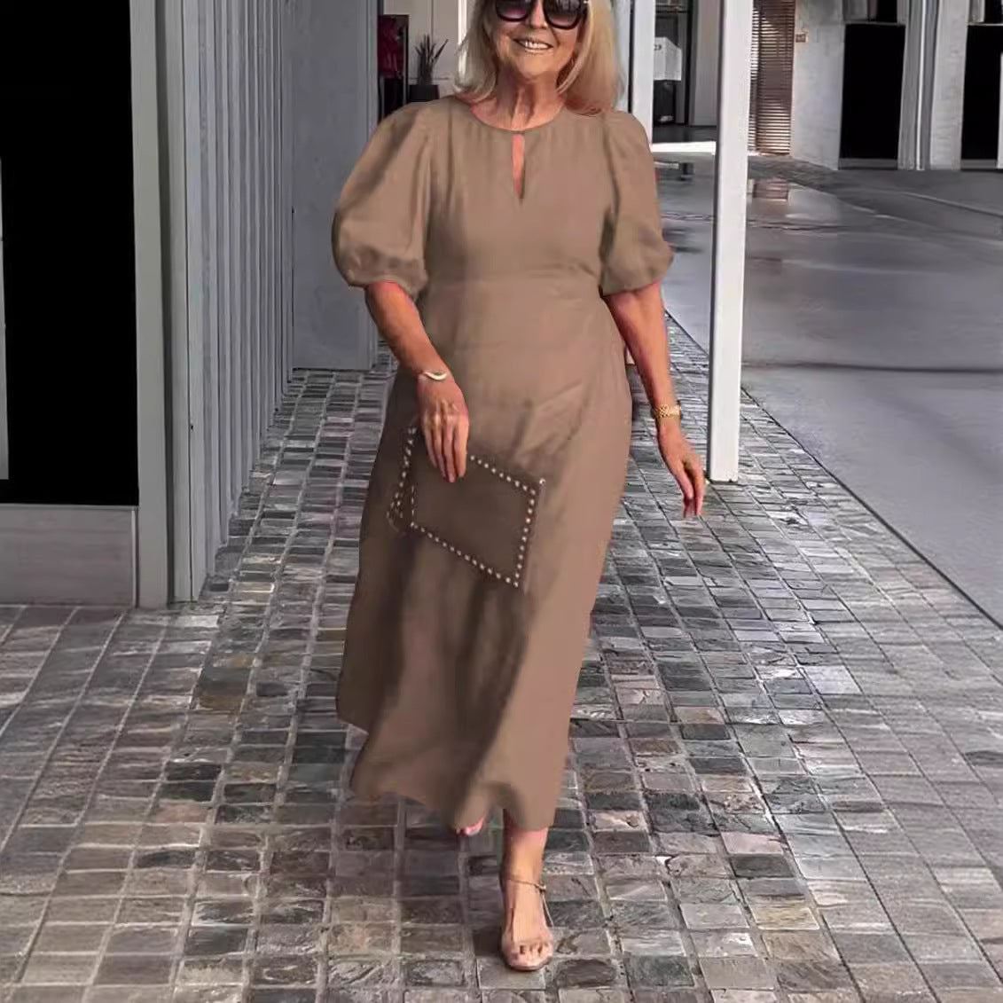 Aveline | Robe Longue | Manches Bouffantes | Maxi