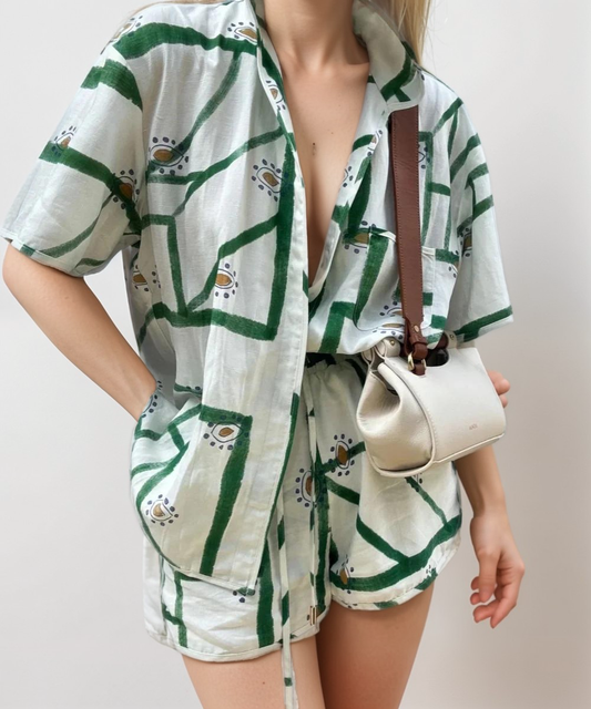 Philomène | Ensemble Été Femme | Blouse et Short