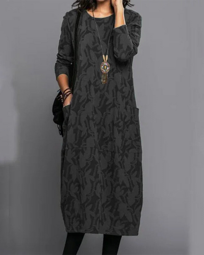 Quitterie | Robe Longue à Poches | Manches Longues