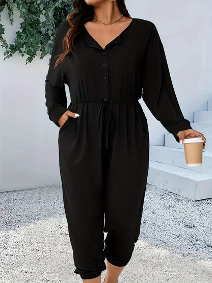 Eugénia | Combinaison Noire Femme | Vêtement Femme Grande Taille