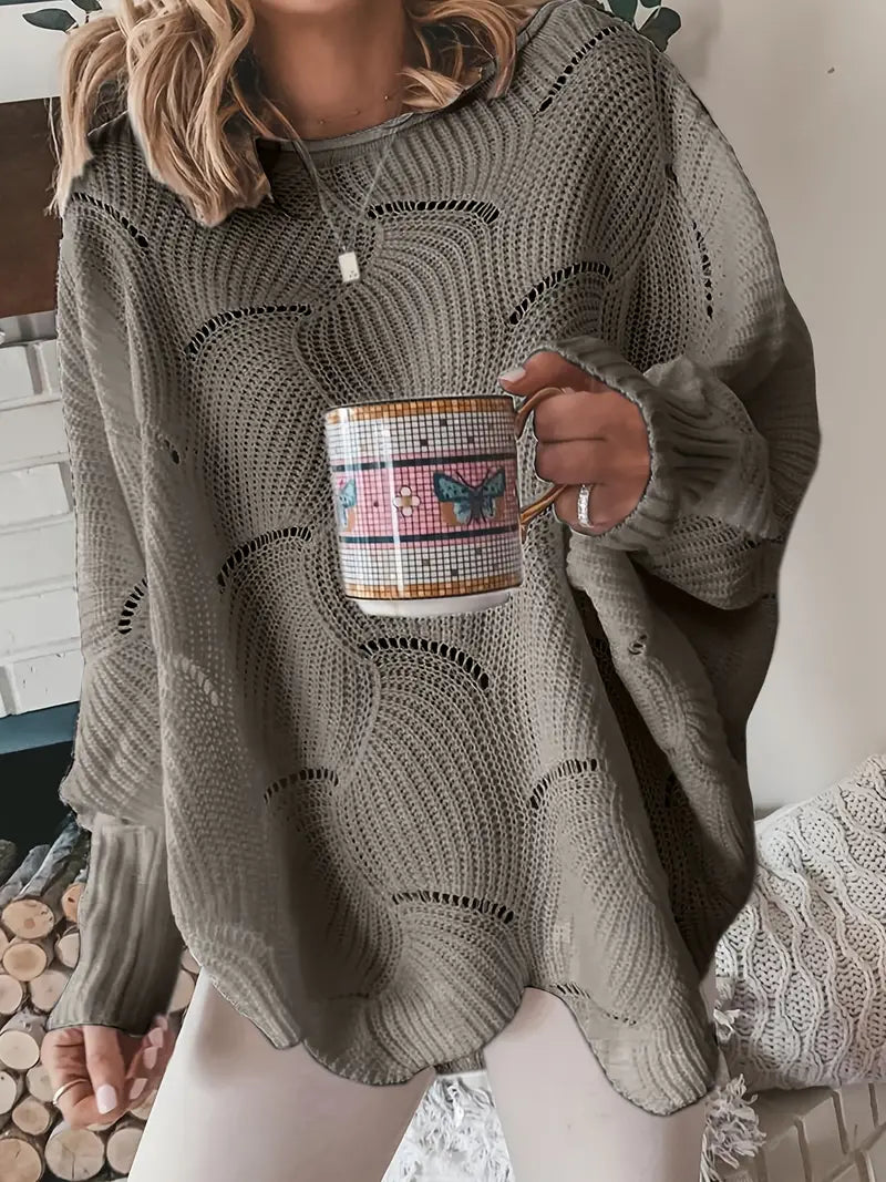 Calandra | Pull Surdimensionné Chaud Pour Femmes | Tricoté