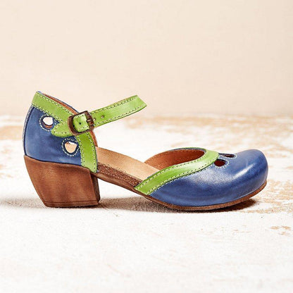 Alphonsine | Sandales Femme Stylées à Velcro | Talons