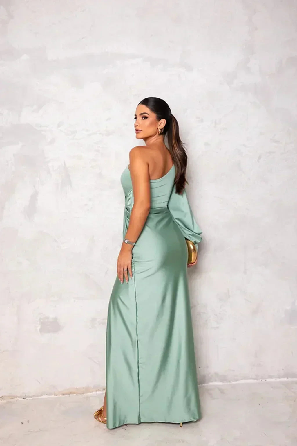 Hermance | Robe Luxueuse Asymétrique Pour Femmes | Maxi