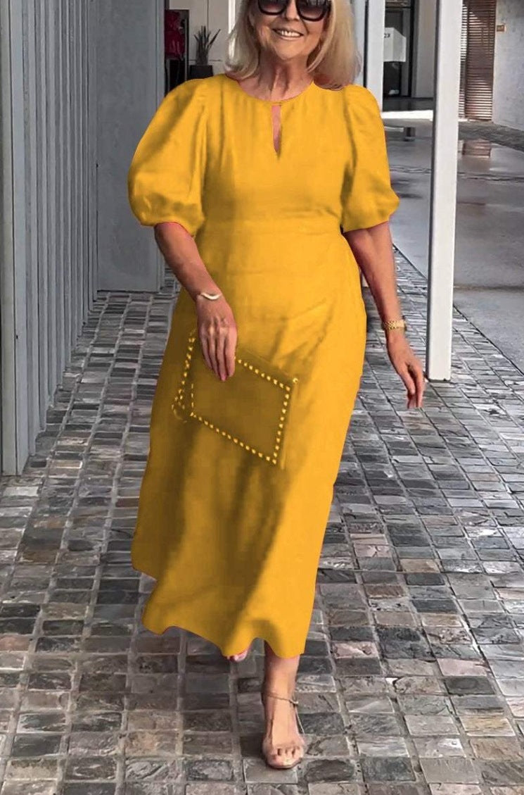 Aveline | Robe Longue | Manches Bouffantes | Maxi
