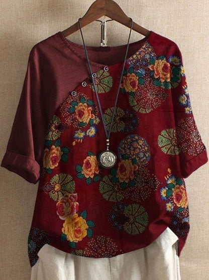 Féodora | T-Shirt Femme | Boutons