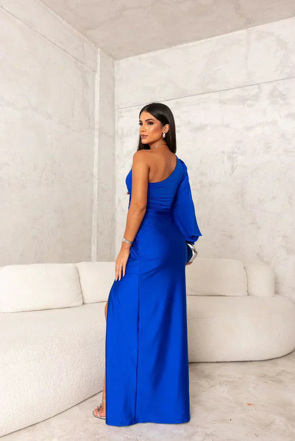 Hermance | Robe Luxueuse Asymétrique Pour Femmes | Maxi