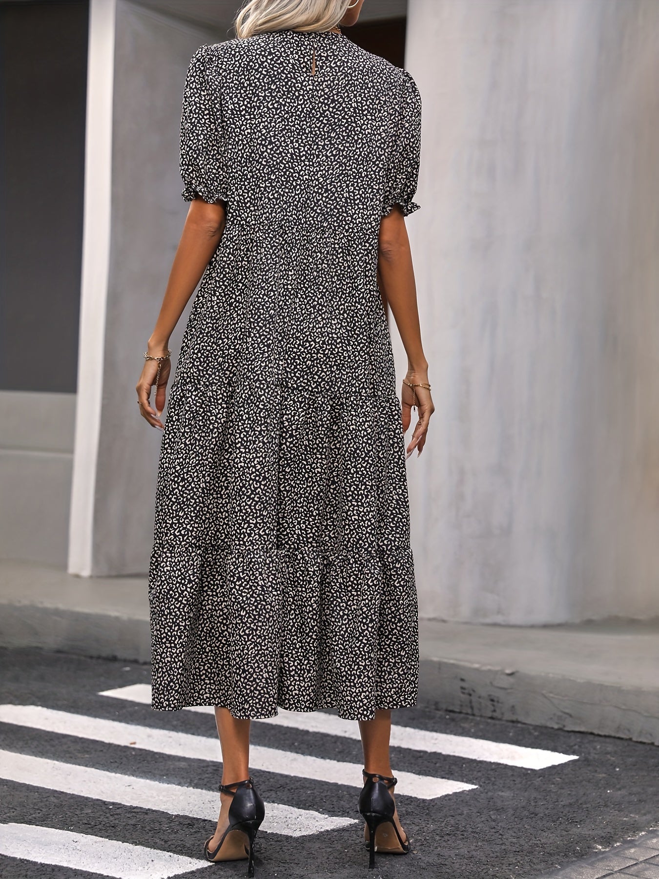 Maud | Robe Romantique À Volants Pour Femmes Invitées Au Mariage | Midi