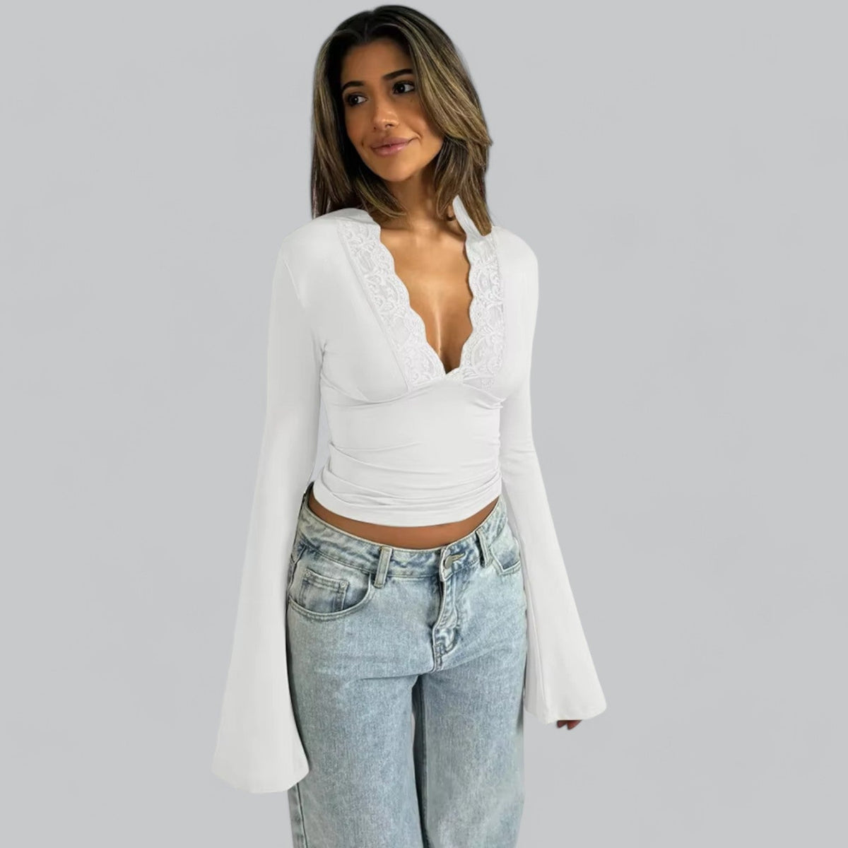 Koralie | Chemise Manche Longue Pour Femme | Anglaise