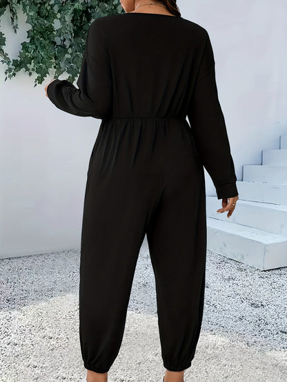Eugénia | Combinaison Noire Femme | Vêtement Femme Grande Taille