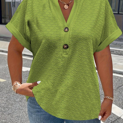 Ophéliane | Chemise à col en V Grande Taille
