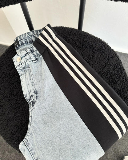 Ursuline | Pantalon Baggy Femme avec Bandes Latérales