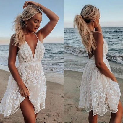 Quenelle | Robe Blanche Courte | Robe de Plage