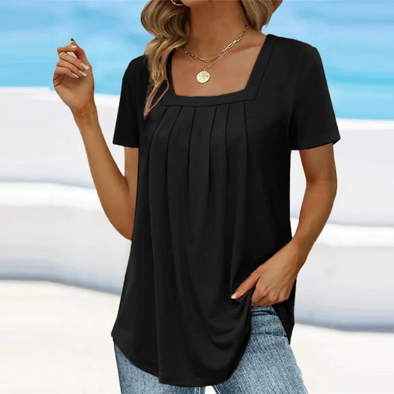 Jeanne | Blouse Élégante Plissée Pour Femme | Chic