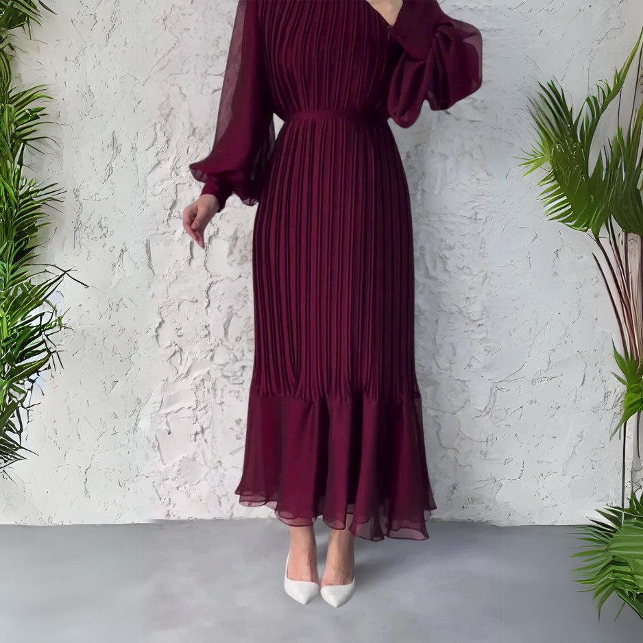 Cassilda | Robe Drapée Pour Invitées De Mariage | Maxi