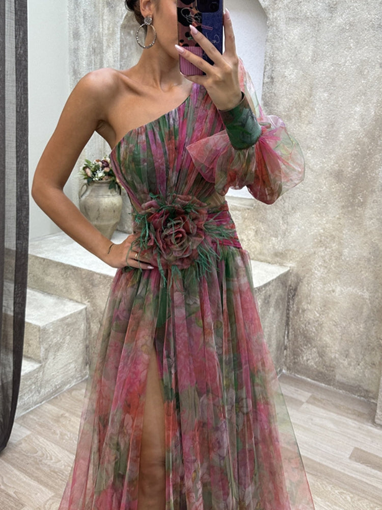 Avenelle | Robe Époustouflante Asymétrique Pour Femmes | Maxi