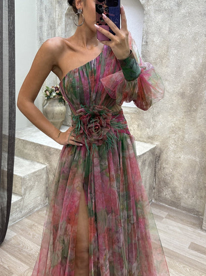 Avenelle | Robe Époustouflante Asymétrique Pour Femmes | Maxi