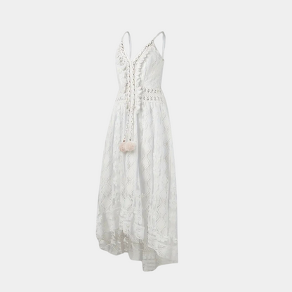 Quitterie | Robe Mi-Longue Bohème | Volants