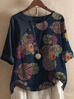 Féodora | T-shirt à manches courtes pour femmes | Imprimé floral