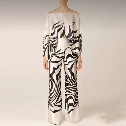 Damiane | Combinaison Blanche Femme | Imprimé