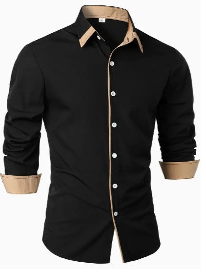 Bravien | Chemise Manche Longue Pour Hommes | Anglaise