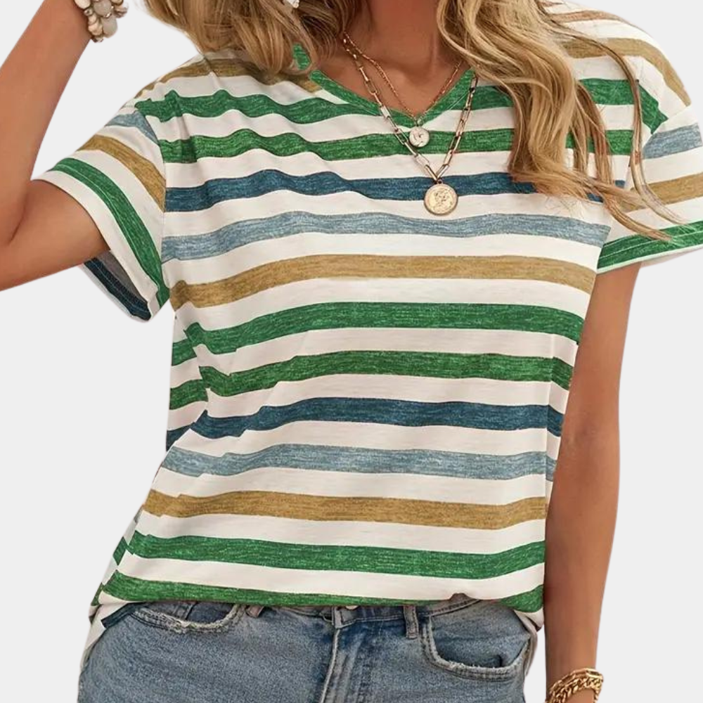 Noriane | T-Shirt Femme à Décolleté Plongeant