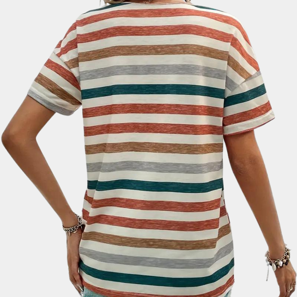 Noriane | T-Shirt Femme à Décolleté Plongeant