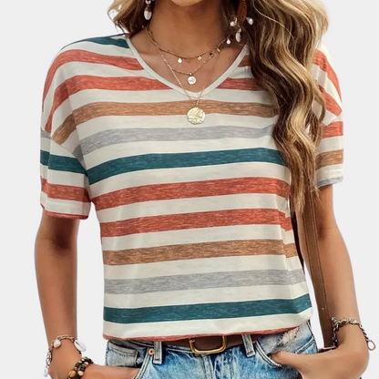 Noriane | T-Shirt Femme à Décolleté Plongeant