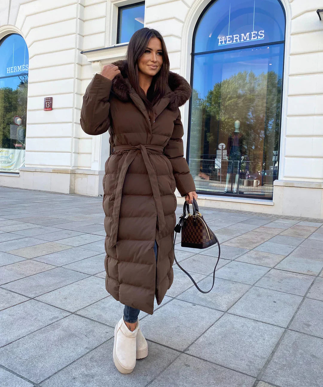 Trench-coat D'hiver Pour Femme Élégant Et | Bouffant