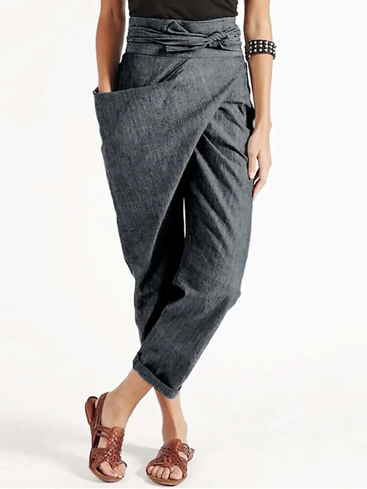 Ivana-May | Pantalons taille haute asymétriques