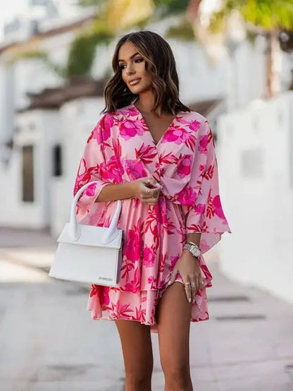 Maëlys | Robe d'Été Florale pour Femme | Mini