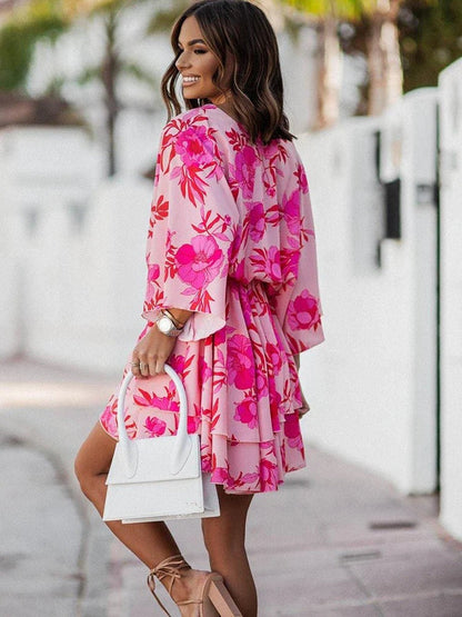 Maëlys | Robe d'Été Florale pour Femme | Mini