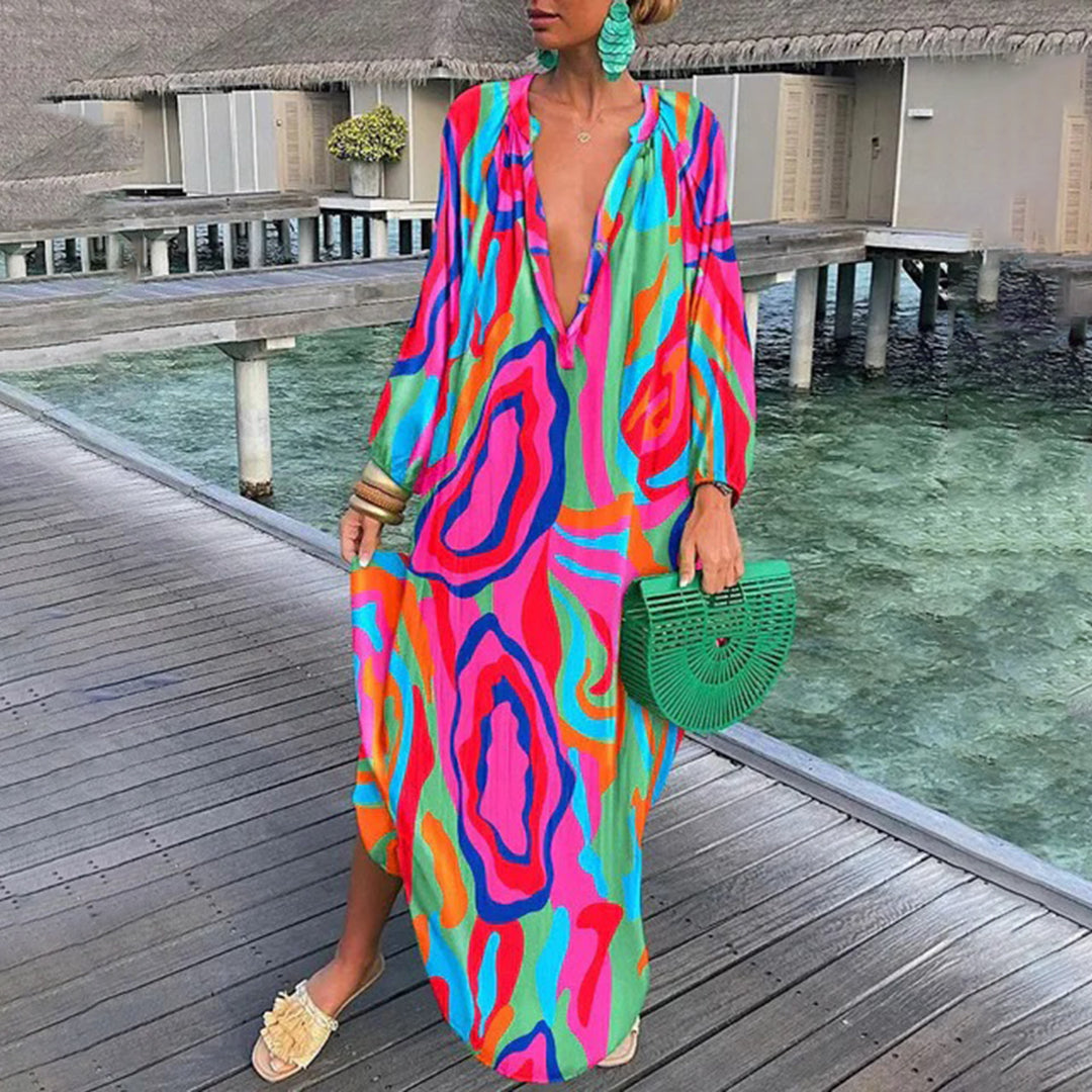 Robe Longue De Plage Boho Pour Femme | Maxi