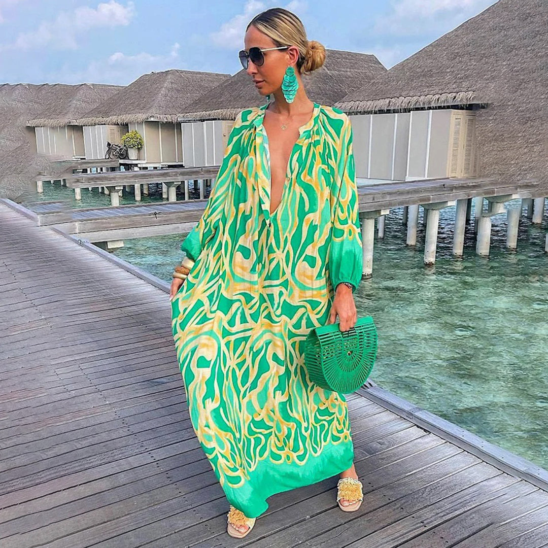 Robe Longue De Plage Boho Pour Femme | Maxi