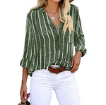 Jacquelina | Blouse Classique Rayée Pour Femme | Longues