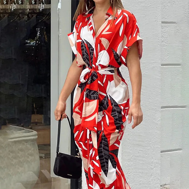 Louve | Robe d'Été | Manches Chauve-Souris | Maxi