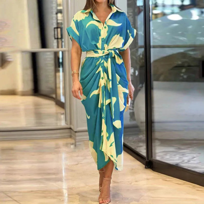 Louve | Robe d'Été | Manches Chauve-Souris | Maxi