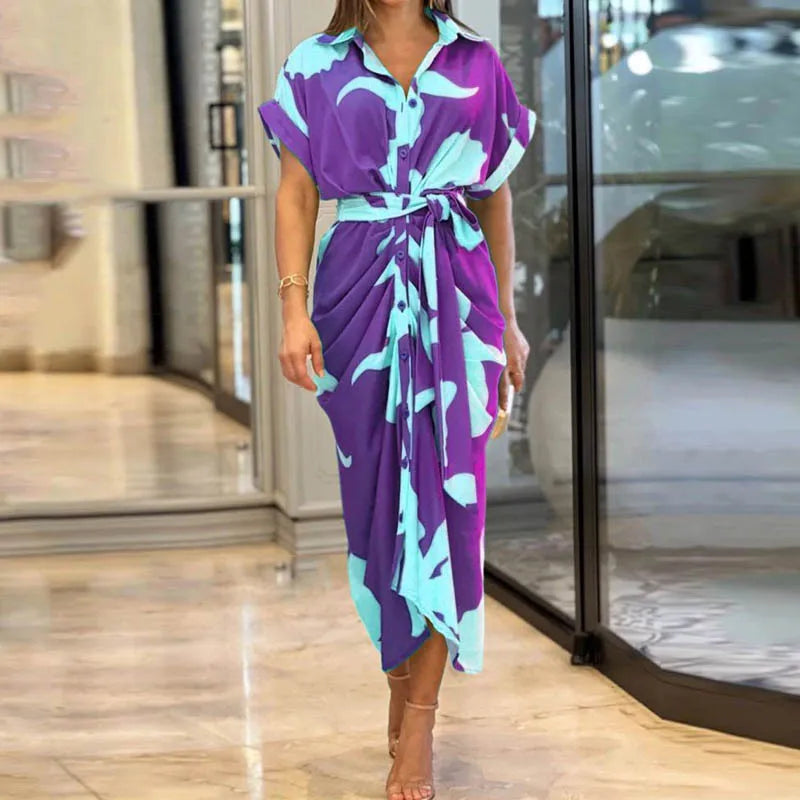 Louve | Robe d'Été | Manches Chauve-Souris | Maxi