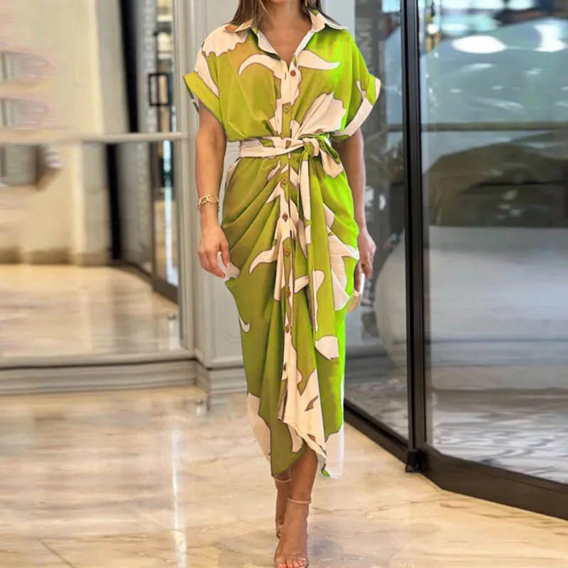 Louve | Robe d'Été | Manches Chauve-Souris | Maxi