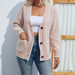 Stela | Cardigan Décontracté Boutonné Et Tricoté | Chaud