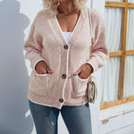 Stela | Cardigan Décontracté Boutonné Et Tricoté | Chaud