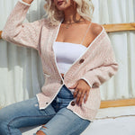 Stela | Cardigan Décontracté Boutonné Et Tricoté | Chaud
