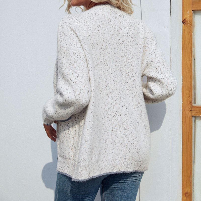Stela | Cardigan Décontracté Boutonné Et Tricoté | Chaud