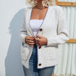 Stela | Cardigan Décontracté Boutonné Et Tricoté | Chaud