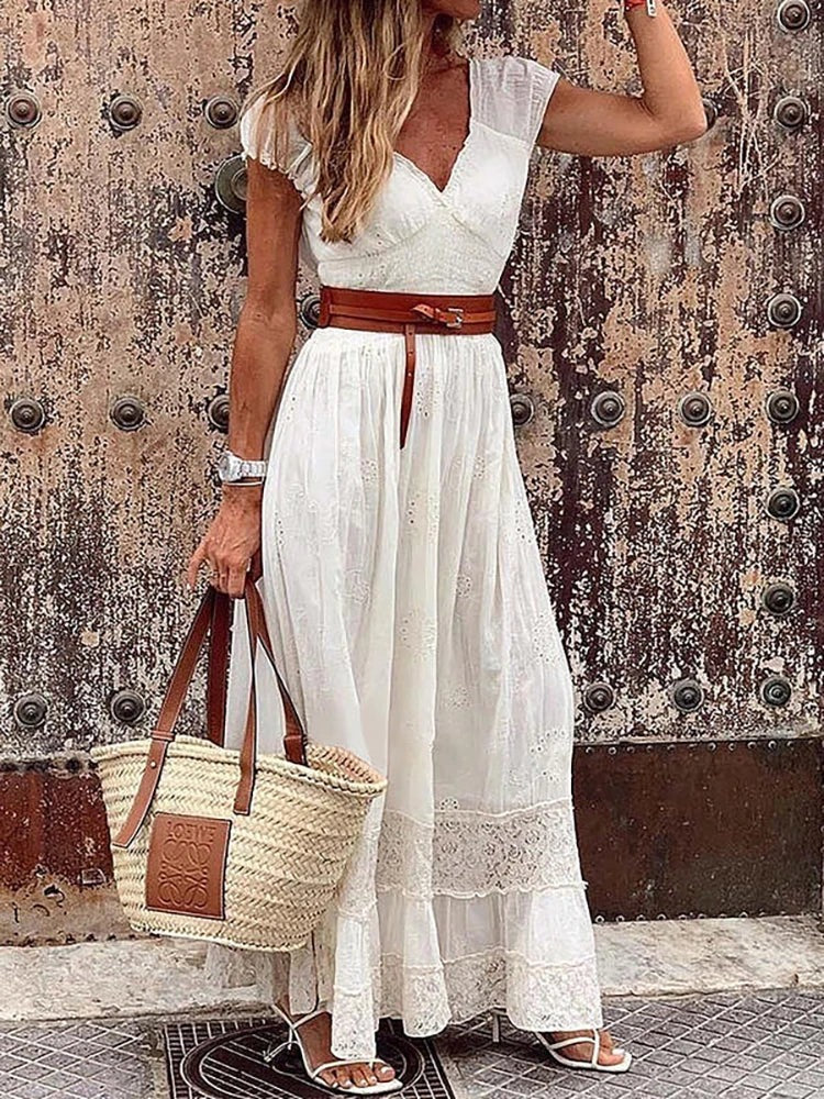 Robe d'été Robe Boheme Pour Femme | Maxi
