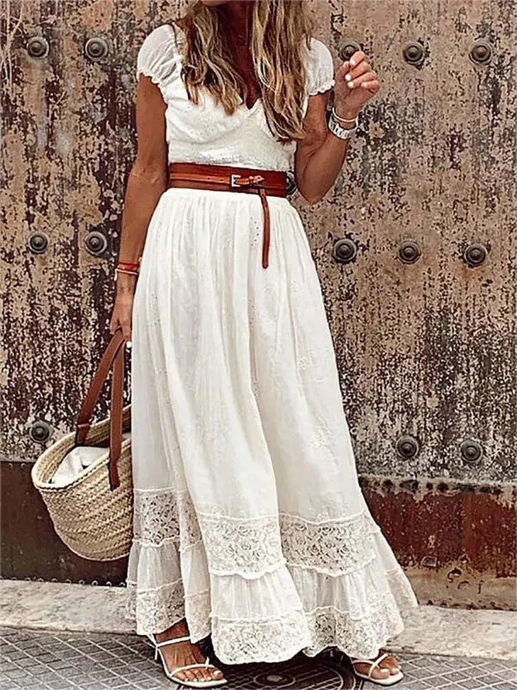 Robe d'été Robe Boheme Pour Femme | Maxi