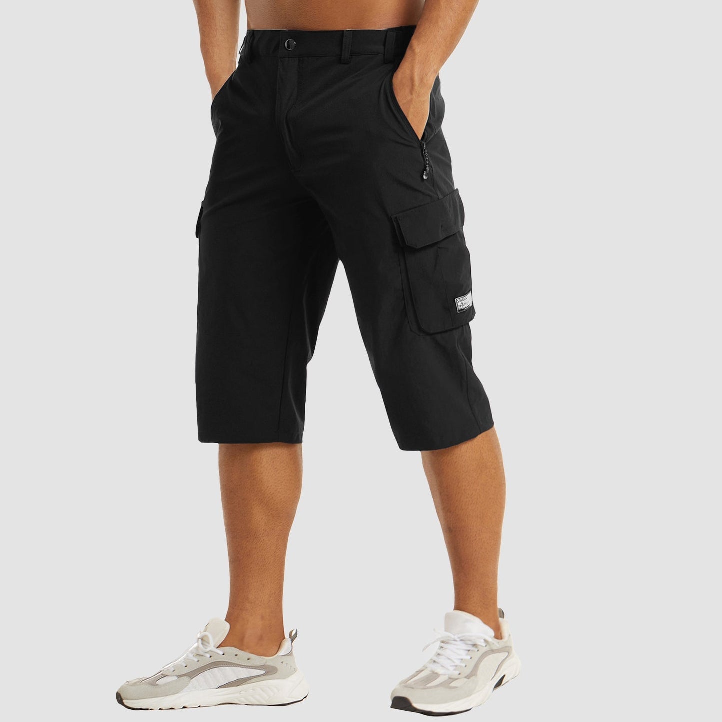 Ydrien |  Pantacourt Velours Cotelé Pour Hommes | Cargo
