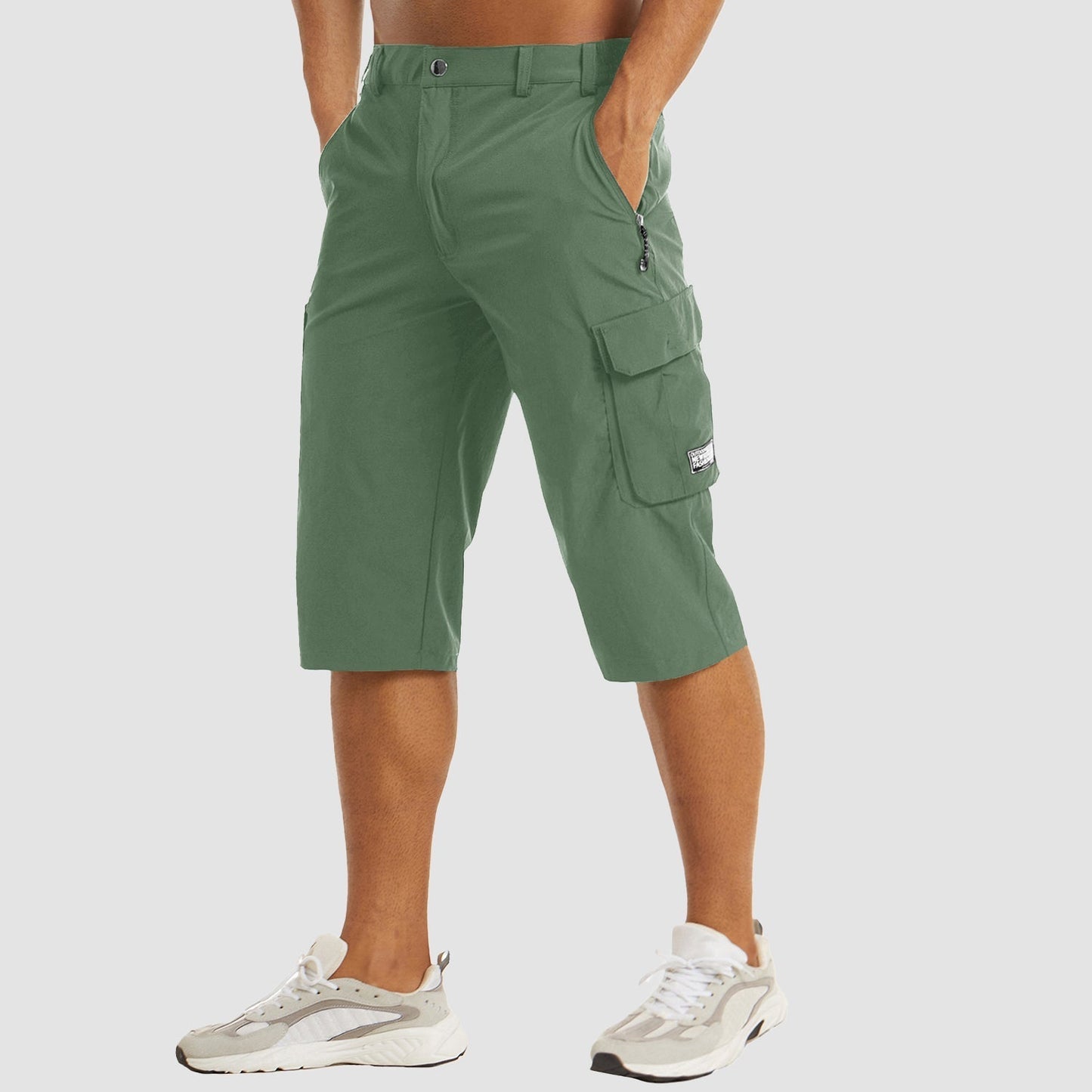 Ydrien |  Pantacourt Velours Cotelé Pour Hommes | Cargo