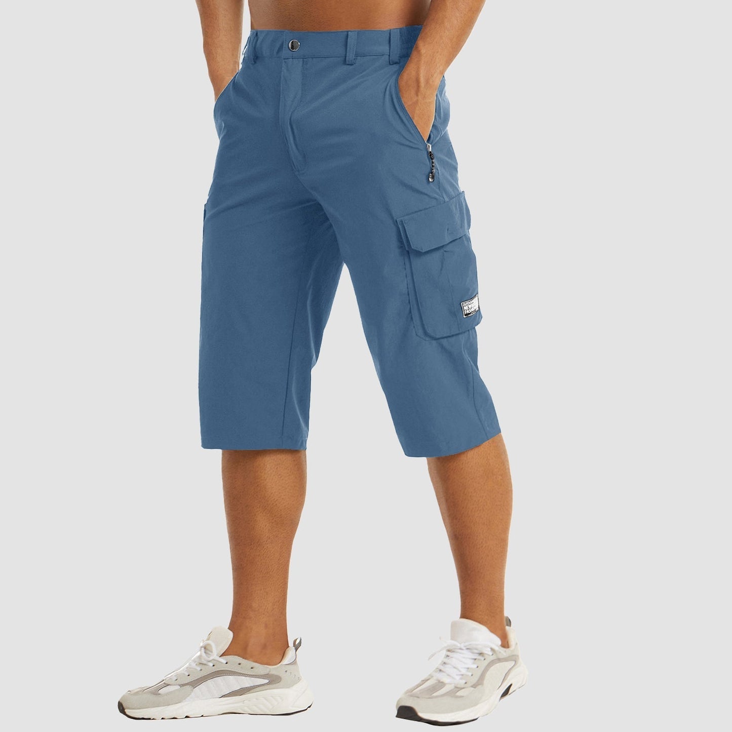 Ydrien |  Pantacourt Velours Cotelé Pour Hommes | Cargo